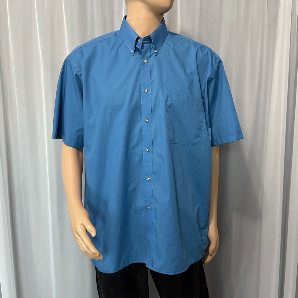 AMERICAN WEEKEND Men’s Short Sleeve Button Down Shirt (Size L)